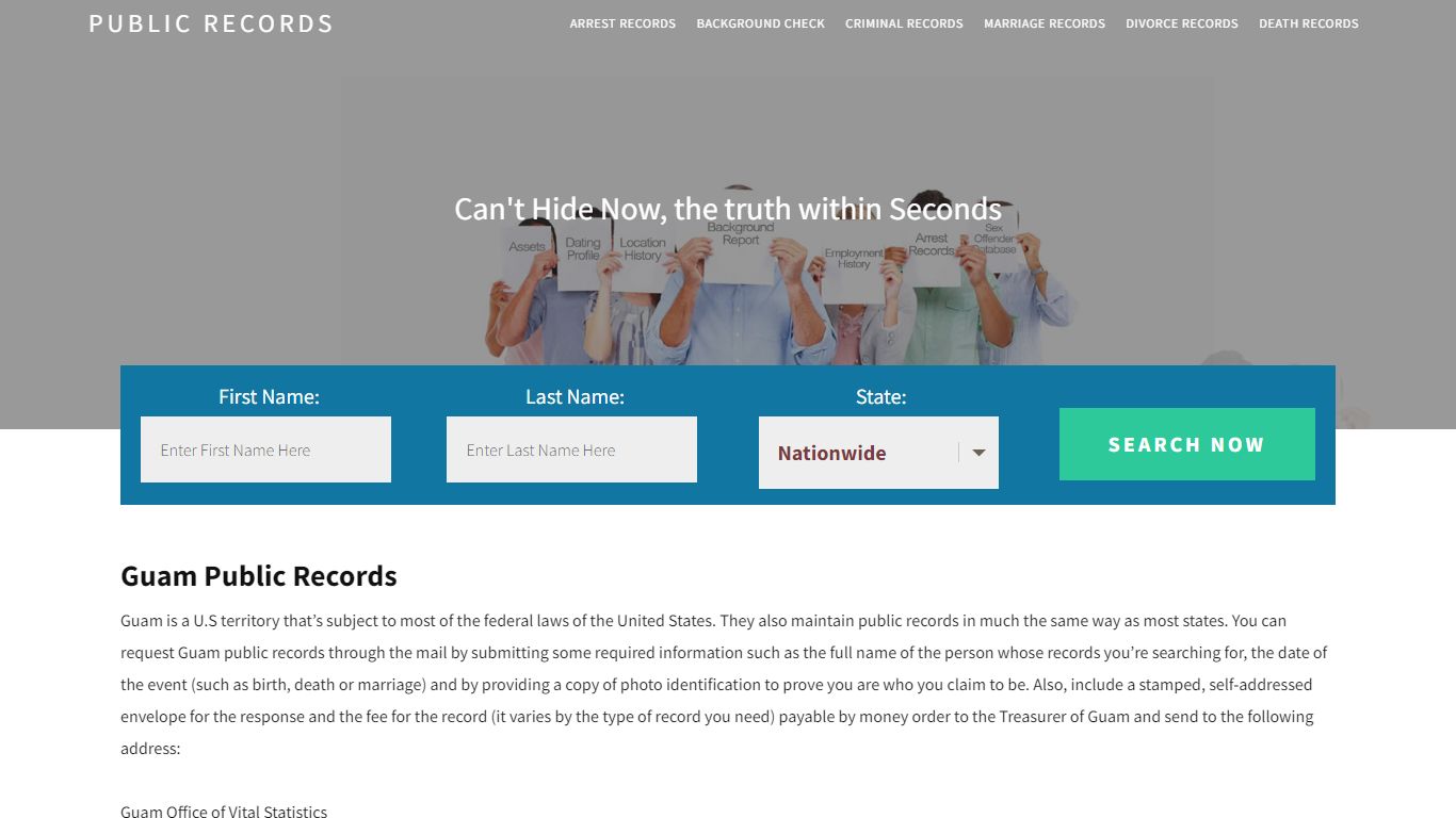 Guam Public Records | Get Instant Reports On People
